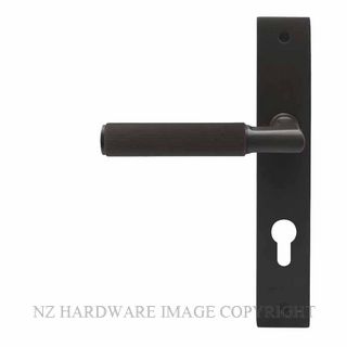 WINDSOR 8493 E85 DRB NIDO LUMINA LINEAR KNURL LEVER ON E85 PLATE SET DARK ROMAN BRASS