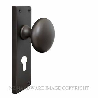 WINDSOR 3002 E48 DRB VICTORIAN KNOB LOCK - EURO 48MM DARK ROMAN BRASS
