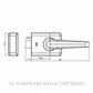 CARBINE ALPHA CRD-3L1-DBL-SC STANDARD DEADLATCH LEVER DOUBLE CYLINDER - METAL STRIKE SC