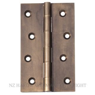 SDG 2372 AB HINGE FIXED PIN 100X60MM ANTIQUE BRASS