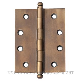 SDG 2378 AB HINGE LOOSE PIN BALL 100X75MM ANTIQUE BRASS