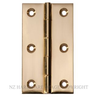 SDG 2470 PB HINGE FIXED PIN 89X50MM POLISHED BRASS