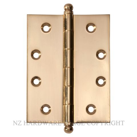 SDG 2478 PB HINGE LOOSE PIN BALL 100X75MM POLISHED BRASS