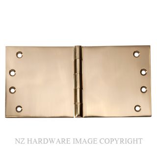 SDG 2493 PB HINGE BROAD BUTT 100 X 200MM POLISHED BRASS