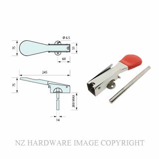 NZ HARDWARE CR006 COOLER INSIDE RELEASE CHROME PLATE