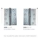 SDG 2695-2696 LIFT OFF HINGES CHROME PLATE