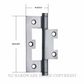 SDG 2698 CP HINGE HIRLINE 89X35MM CHROME PLATE