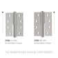 SDG 2745-2746 LIFT OFF HINGES SATIN NICKEL