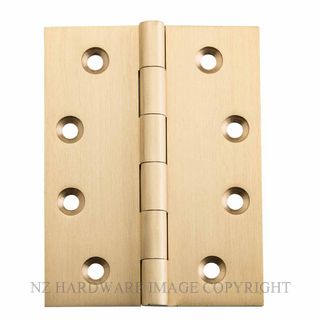 SDG 2823 SB HINGE FIXED PIN 100X75MM SATIN BRASS
