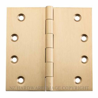 SDG 2824 SB HINGE FIXED PIN 100X100MM SATIN BRASS