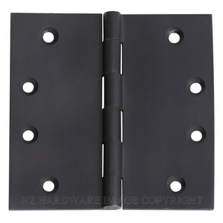 SDG 2974 MB HINGE FIXED PIN 100X100MMX3MM MATT BLACK