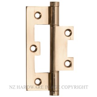 SDG 2498 PB HINGE HIRLINE 89X35MM POLISHED BRASS