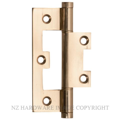 SDG 2498 PB HINGE HIRLINE 89X35MM POLISHED BRASS