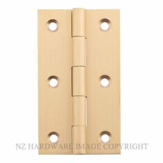 SDG 3664 SB HINGE FIXED PIN 89X50MM SATIN BRASS