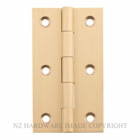 SDG 3664 SB HINGE FIXED PIN 89X50MM SATIN BRASS