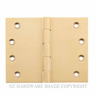 SDG 3681 SB HINGE FIXED PIN 100X125MM SATIN BRASS