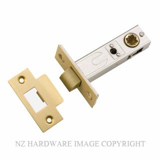 IVER 17173 TUBULAR LATCH T STRIKE BRUSHED GOLD PVD