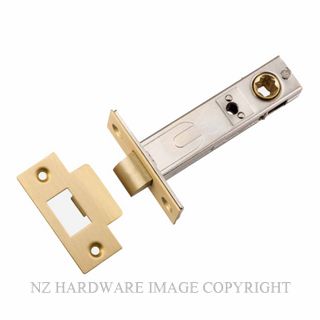 IVER 17174 TUBULAR LATCH T STRIKE BRUSHED GOLD PVD