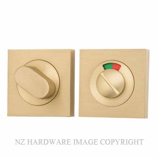 IVER 17124 OVAL PRIVACY TURN BRUSHED GOLD PVD