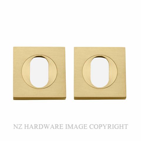 IVER 17131 OVAL ESCUTCHEON BRUSHED GOLD PVD