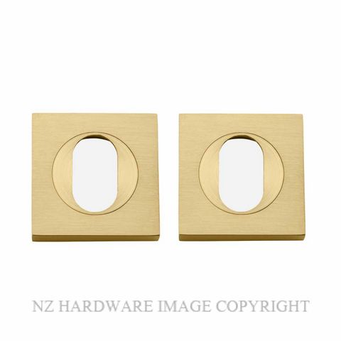 IVER 17131 OVAL ESCUTCHEON BRUSHED GOLD PVD