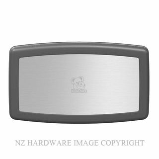 KOALA KB300 01SS BABY CHANGING STATION HORIZONTAL PLASTIC (GREY) STAINLESS STEEL