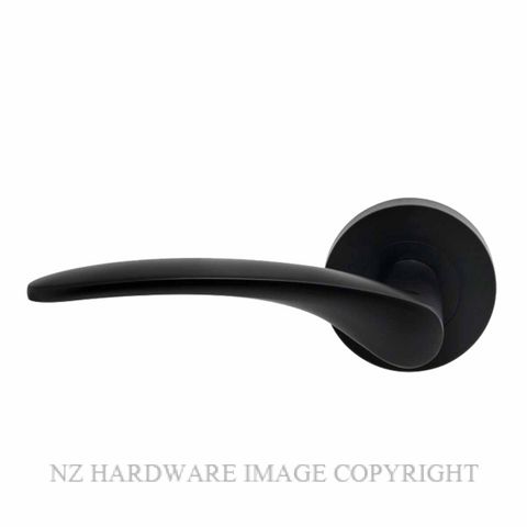 WINDSOR GALAXY APOLLO BLK LEVER ON ROSE HANDLES MATT BLACK