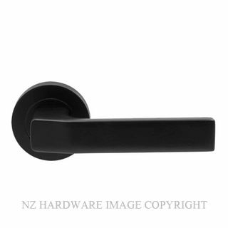 WINDSOR ASTRON QUBE BLK LEVER ON ROSE HANDLES MATT BLACK