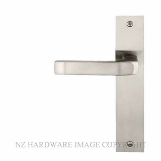 WINDSOR QUBE ELITE LEVER ON PLATE HANDLES BRUSHED NICKEL