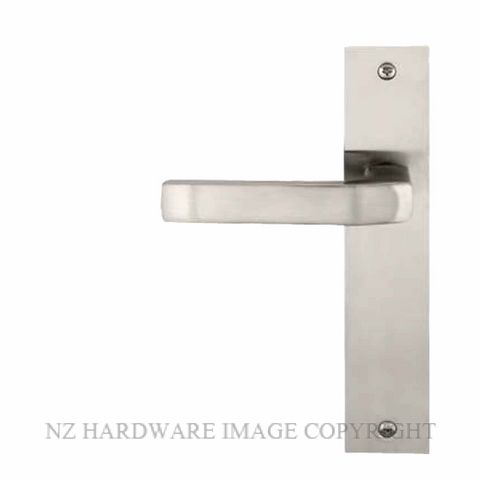 WINDSOR QUBE ELITE LEVER ON PLATE HANDLES BRUSHED NICKEL