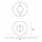 JNF IN.04.236.06 PRIVACY TURN SET SATIN STAINLESS