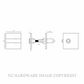 JNF IN.04.432.55 GEOMETRIC BATHROOM SNIB SATIN STAINLESS
