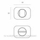 JNF IN.04.345.B1 OSAKA PRIVACY TURN SET SATIN STAINLESS