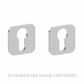 JNF IN.04.345.PZ OSAKA EURO CYLINDER ESCUTCHEON SATIN STAINLESS