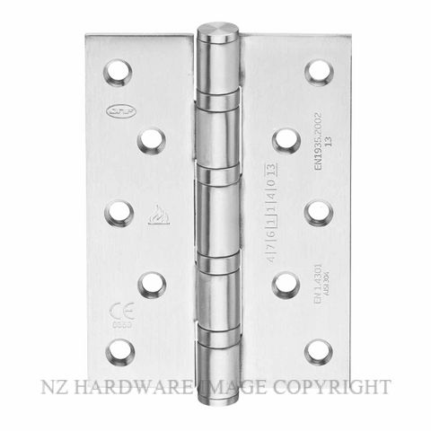 JNF IN.05.020.125.CF SECURITY BUTT HINGE 125X90MM SATIN STAINLESS