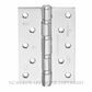 JNF IN.05.020.125.CF SECURITY BUTT HINGE 125X90MM SATIN STAINLESS