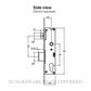 SCHLAGE VIRTUS 2PT LOCKING LOCK SATIN STAINLESS