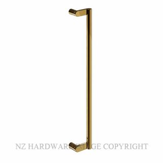 LEGGE LUXE TUBA PULL HANDLES UNLACQUERED POLISHED BRASS