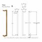 LEGGE LUXE TUBA PULL HANDLES OIL RUBBED BRONZE