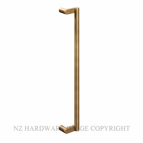 LEGGE LUXE TUBA PULL HANDLES UNLACQUERED SATIN BRASS