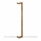 LEGGE LUXE TUBA PULL HANDLES UNLACQUERED SATIN BRASS