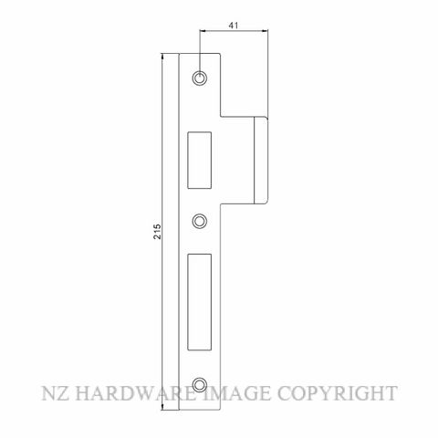 SCHLAGE VIRTUS STRIKE PLATES SATIN STAINLESS