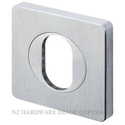SCHLAGE V11008-S VERTA OVAL CYL ESCUTCHEON SSS