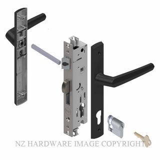 YALE PL8300327B ARIA 30MM 4PT 13MM INT-KEY LOCKSET BLACK
