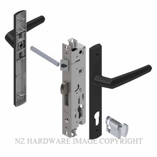 YALE PL8300427B ARIA 30MM 4PT 13MM INT-TURN LOCKSET BLACK
