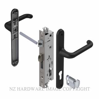YALE VR83004B VERONA 30MM 4PT 13MM INT-TURN LOCKSET BLACK