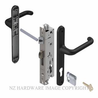 YALE VR83063B VERONA 30MM 4PT 13MM INT-KEY LOCKSET BLACK