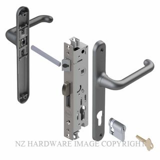 YALE VR83063P VERONA 30MM 4PT 13MM INT-KEY LOCKSET POWDERCOAT