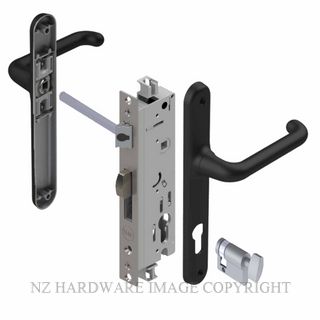 YALE VR83104B VERONA 40MM 4PT 13MM INT-TURN LOCKSET BLACK