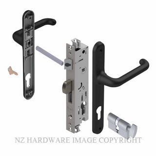 YALE VR83402B VERONA 30MM 4PT 13MM KEY-TURN LOCKSET BLACK